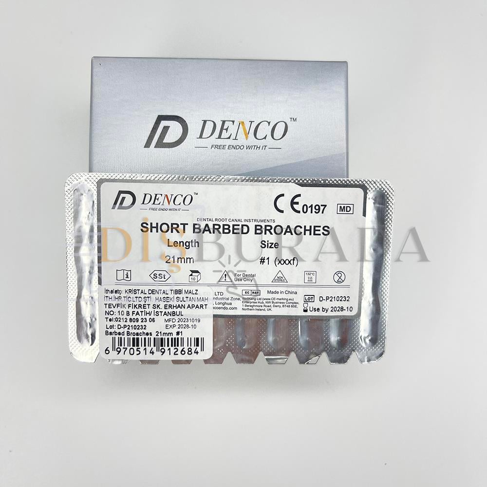 Denco Tırnef Barbed Broaches Eğe
