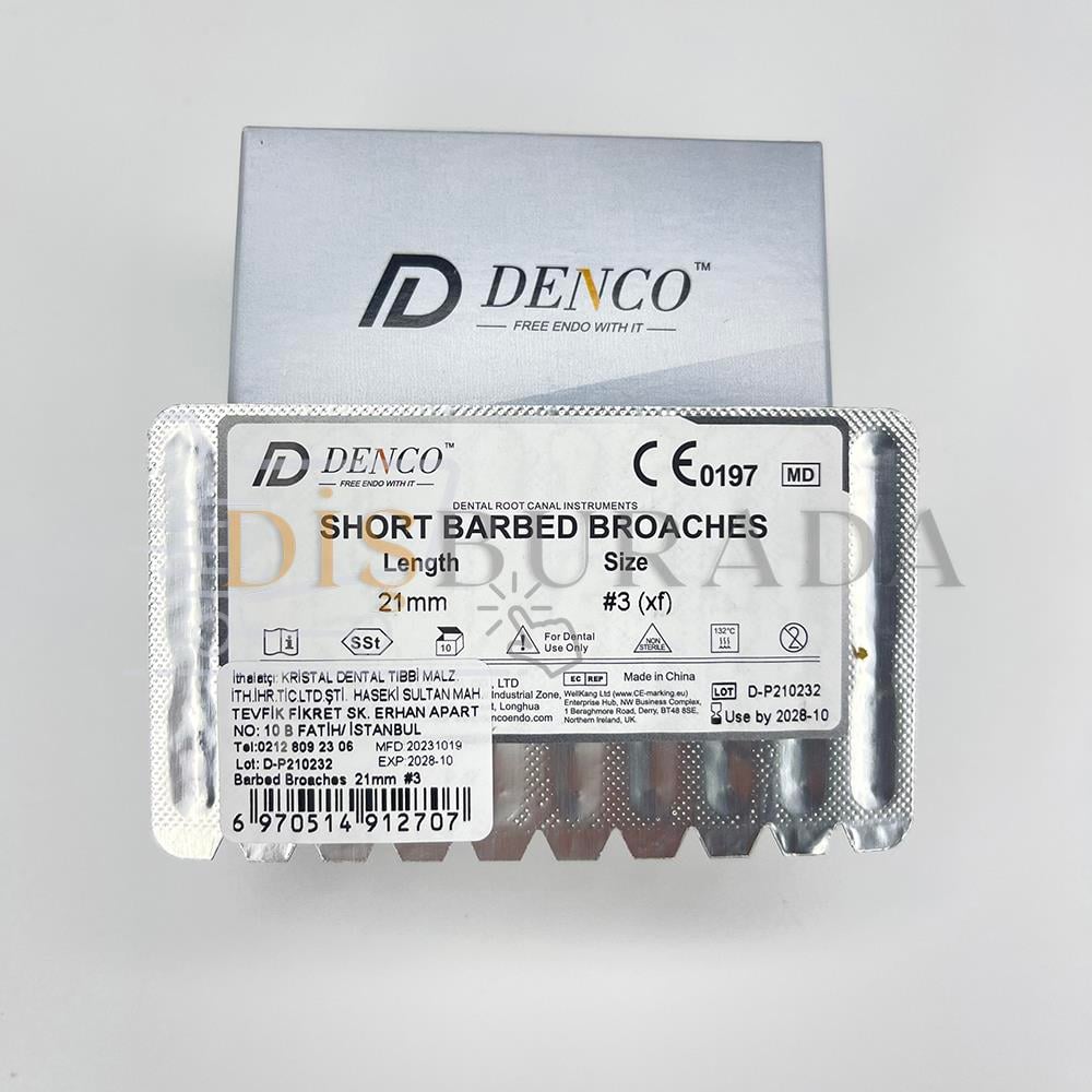 Denco Tırnef Barbed Broaches Eğe