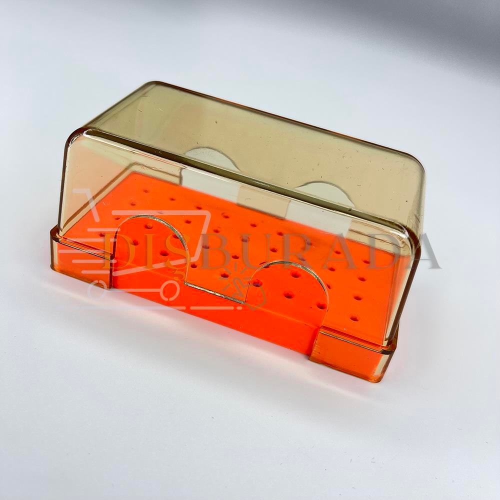 Frez Kutusu Plastik Dikdörtgen (Otoklavlanabilir) 