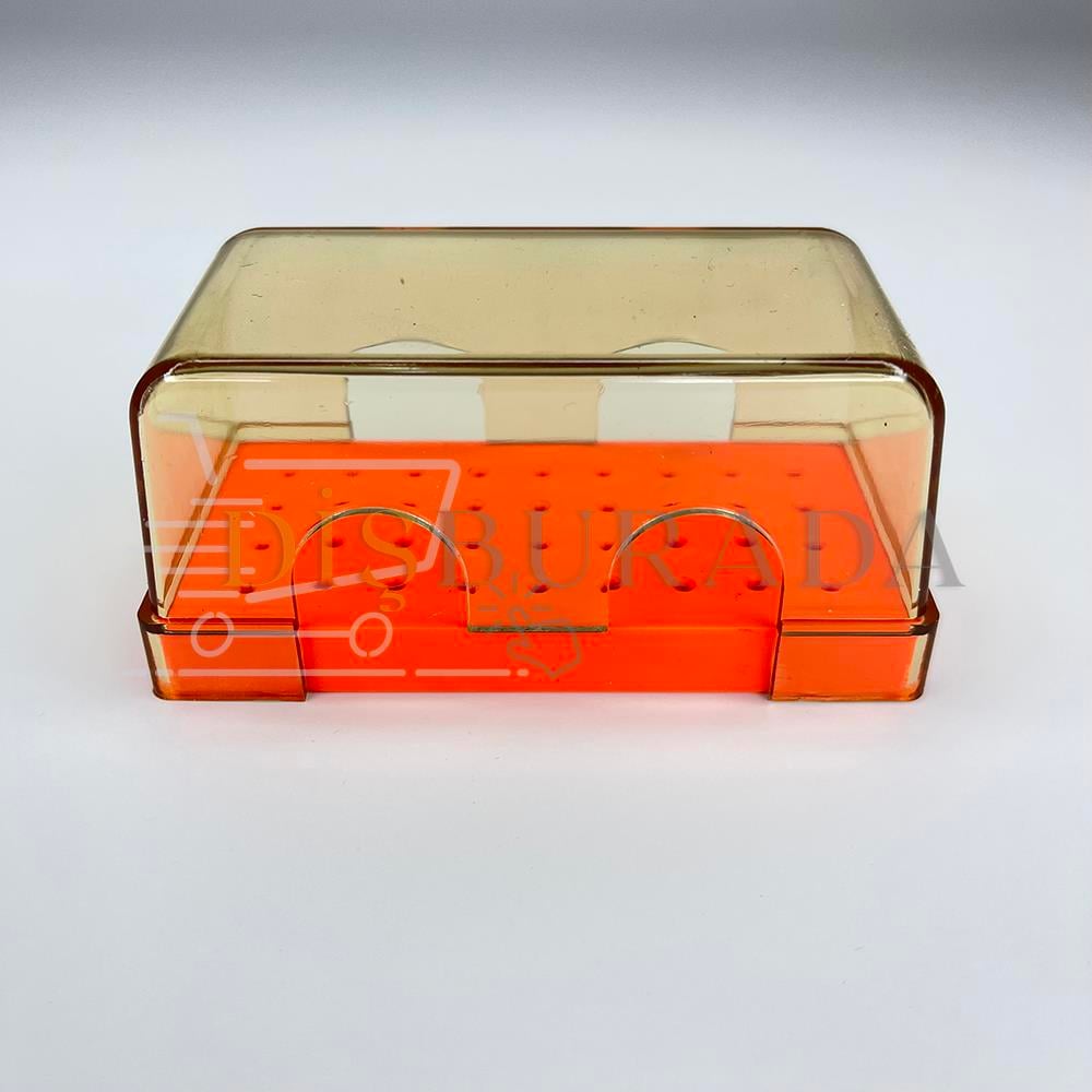 Frez Kutusu Plastik Dikdörtgen (Otoklavlanabilir) 