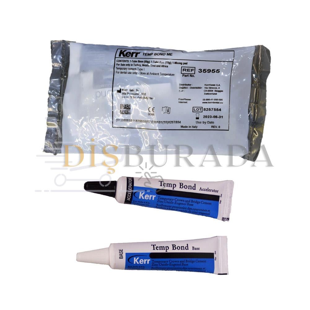 Kerr Temp Bond Me Çinko Oksit Öjenol Bazlı Geçici Yapıştırma Simanı