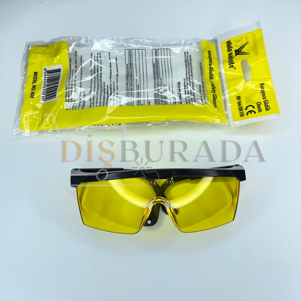 Koruyucu Gözlük - Sarı 