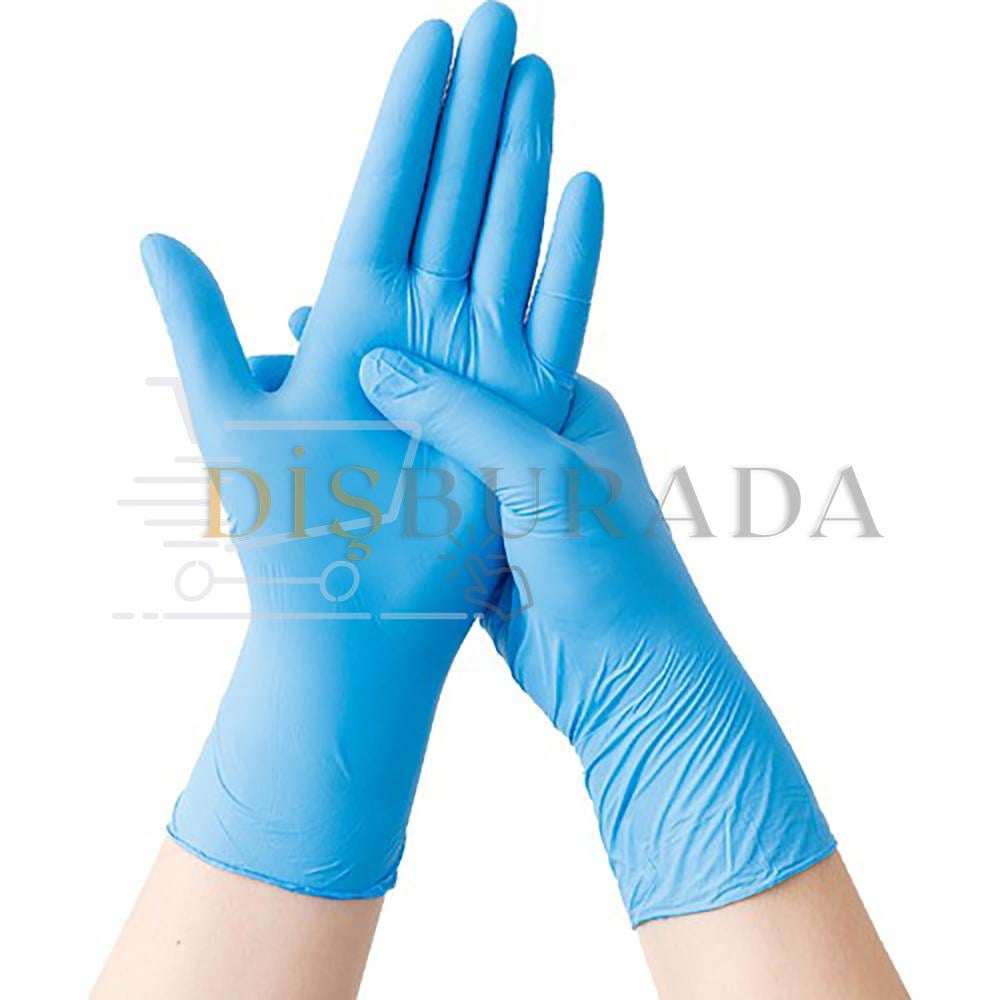 Nitril Eldiven - L - Mavi 100'Lü