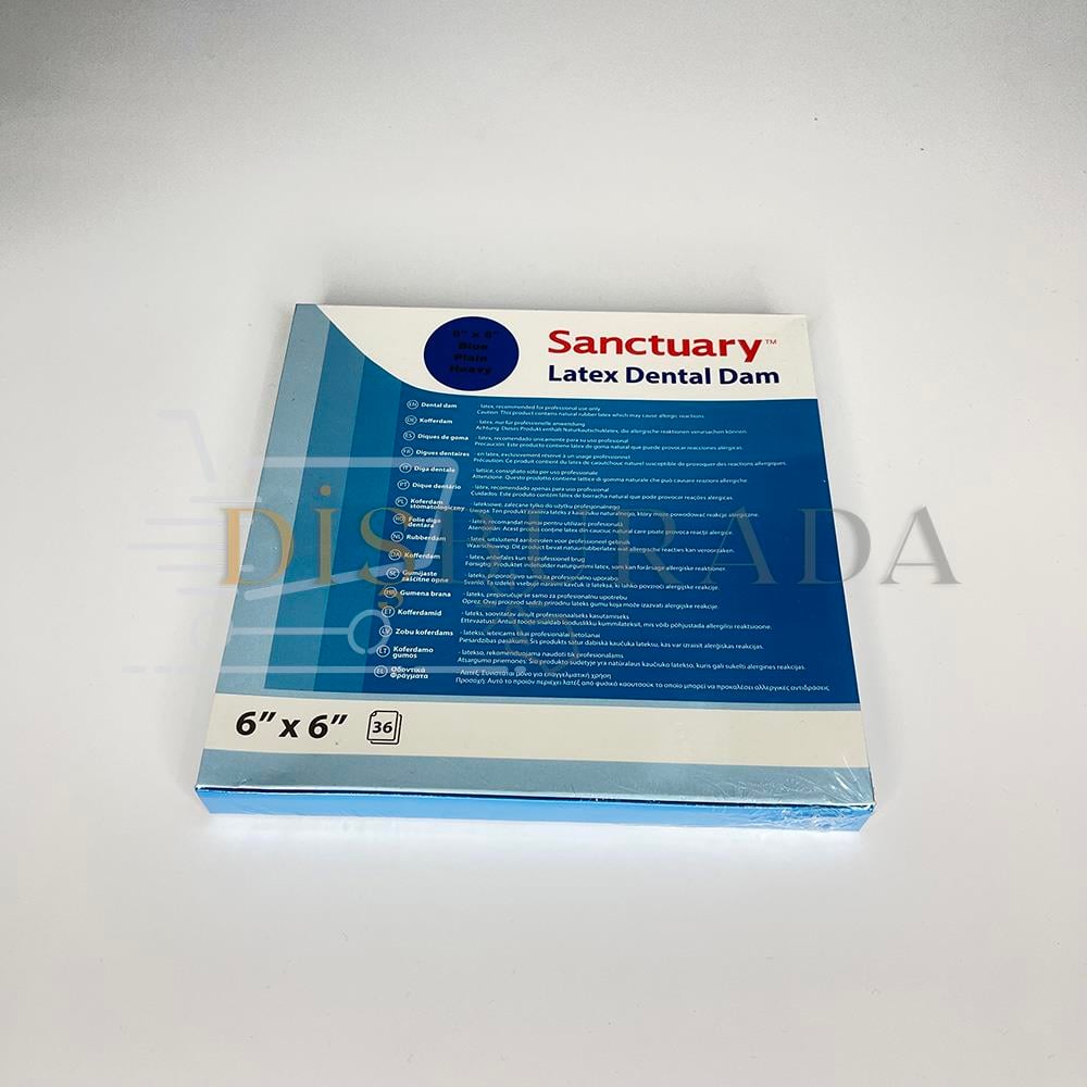 Sanctuary Rubber Dam Blue Heavy Plaın (0.22Mm) Dental Lastik Örtüsü