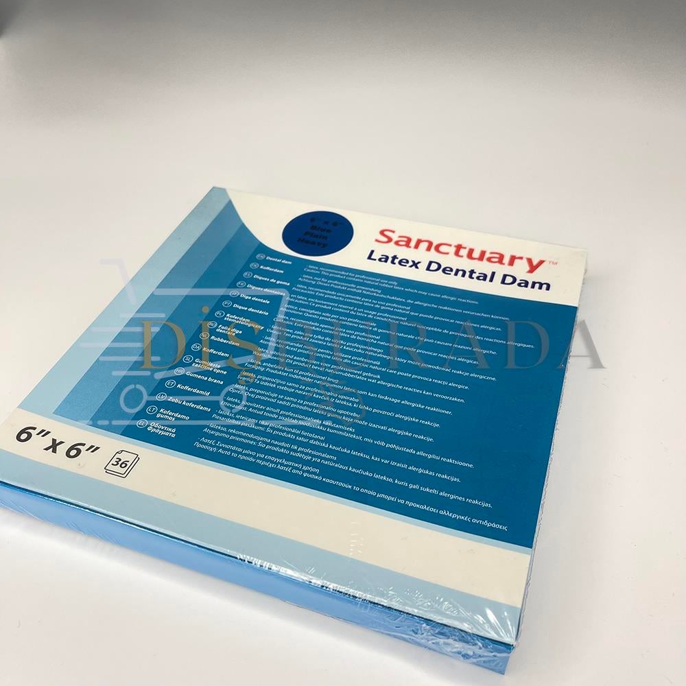 Sanctuary Rubber Dam Blue Heavy Plaın (0.22Mm) Dental Lastik Örtüsü