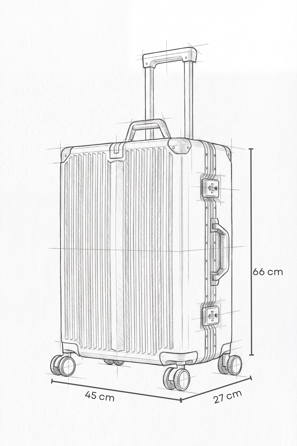 Joya PC Policarbon Orta Boy Valiz Beyaz