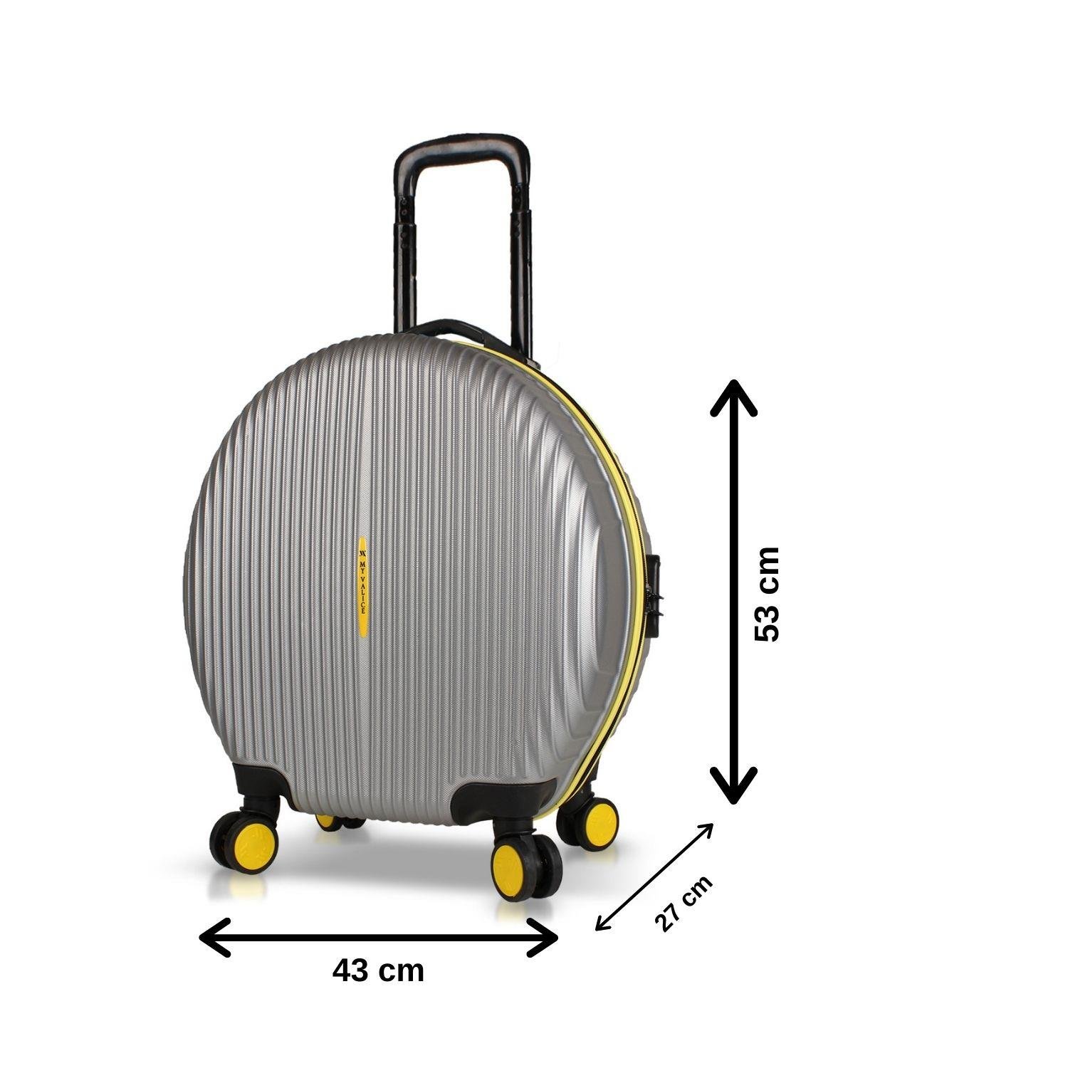 My Valice Bubble Abs Yuvarlak Valiz Gri