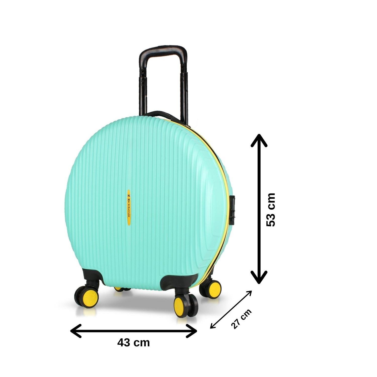 My Valice Bubble Abs Yuvarlak Valiz Mint Yeşili