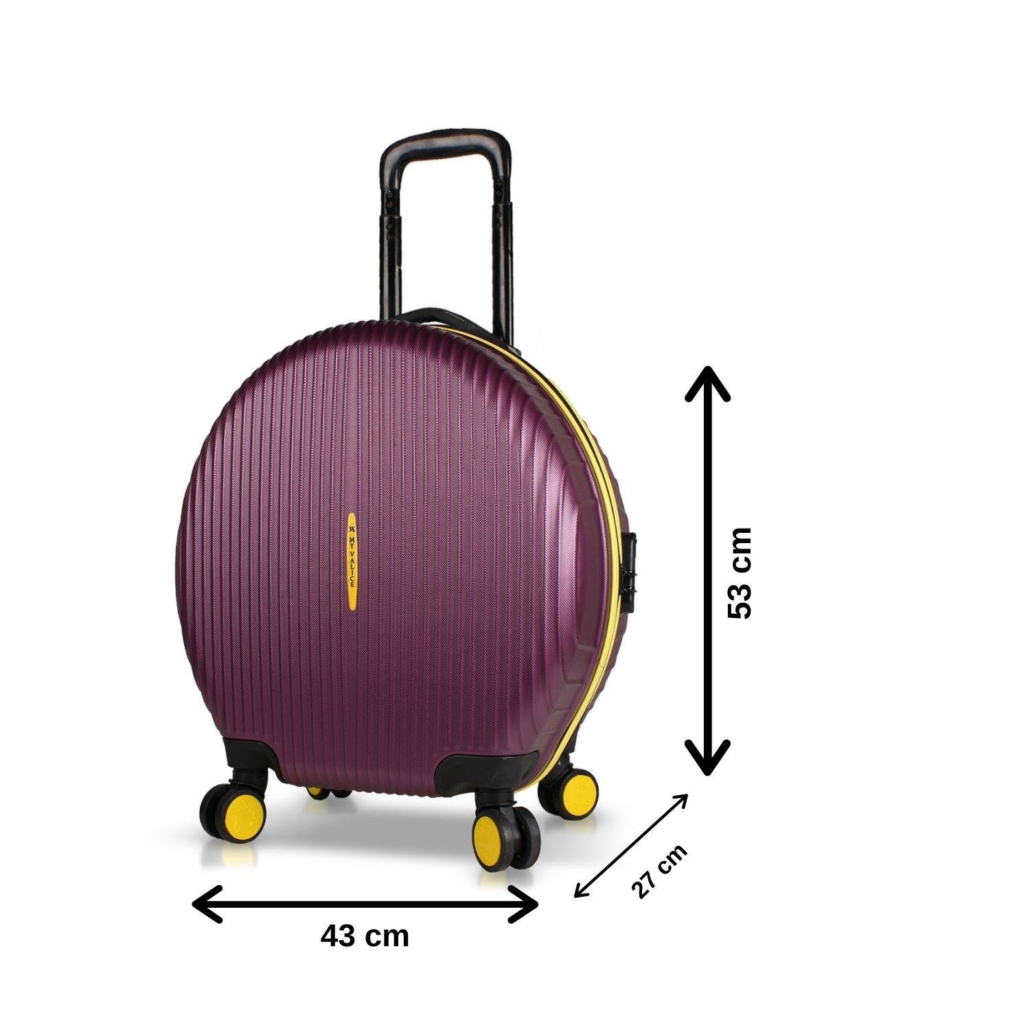 My Valice Bubble Abs Yuvarlak Valiz Mürdüm