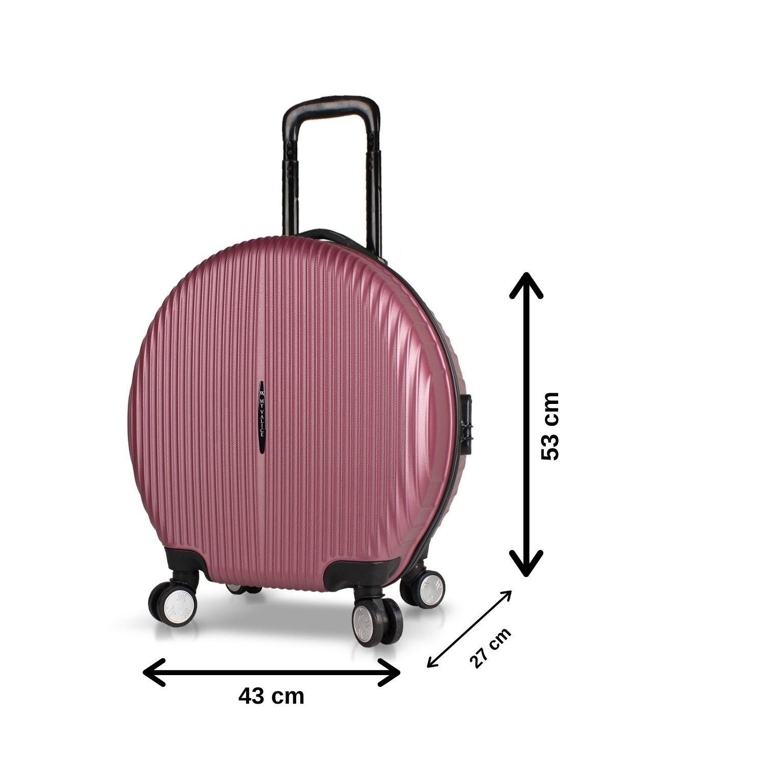 My Valice Bubble Abs Yuvarlak Valiz Rose Gold