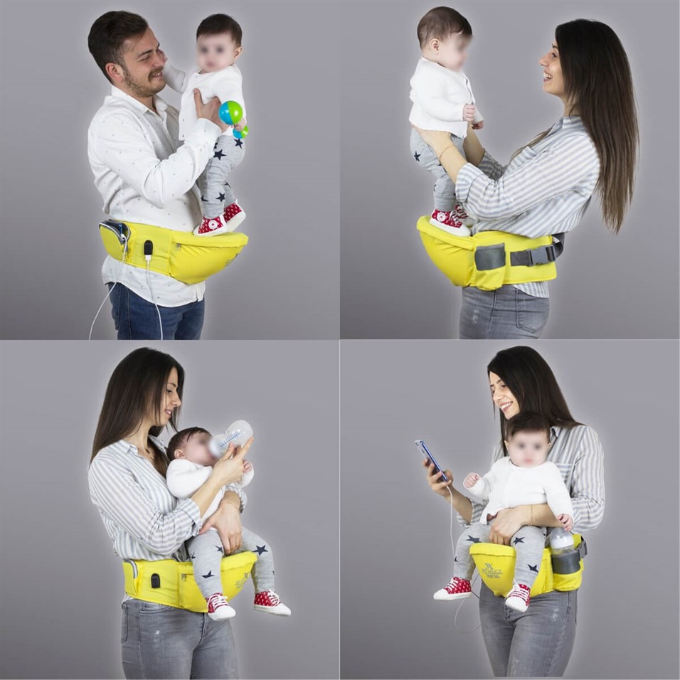 My Valice Carry Bel Destekli Ana Kucağı Bebek Taşıyıcı Kanguru Yeşil