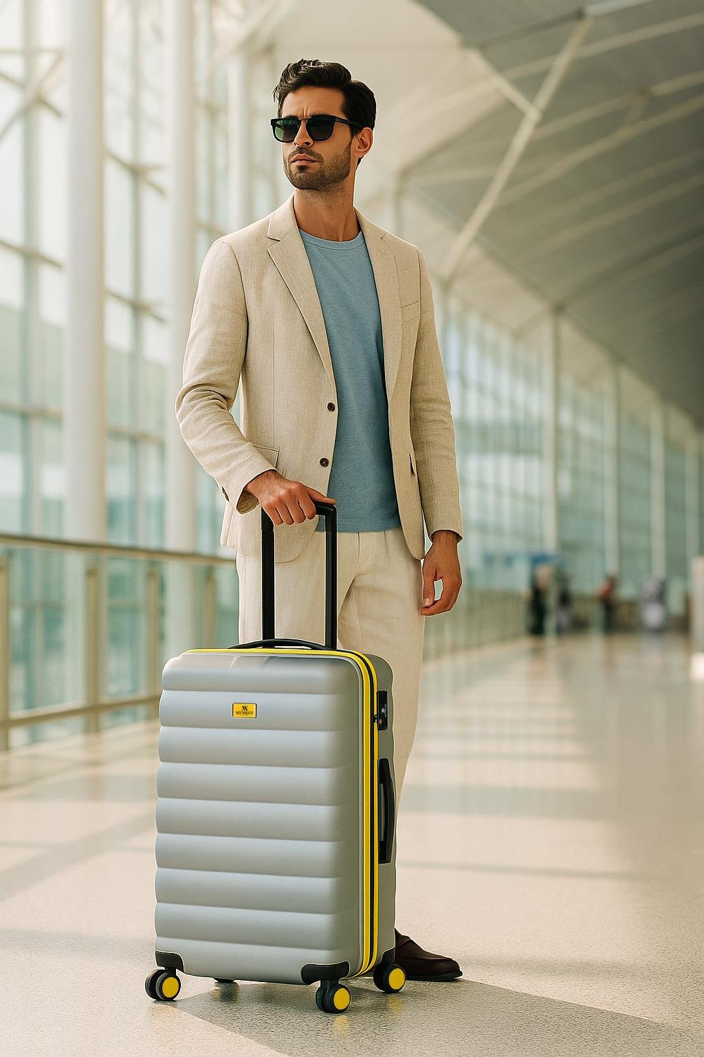 My Valice Colors Abs Large Size Luggage Grey