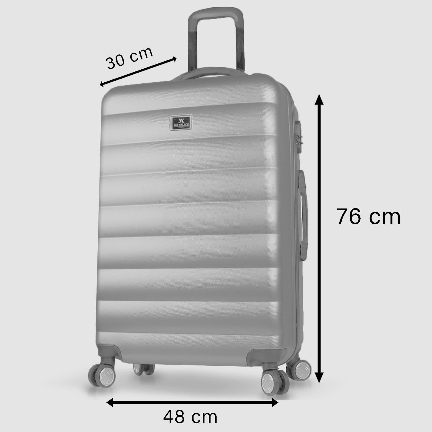 My Valice Colors Abs Large Size Luggage Damson