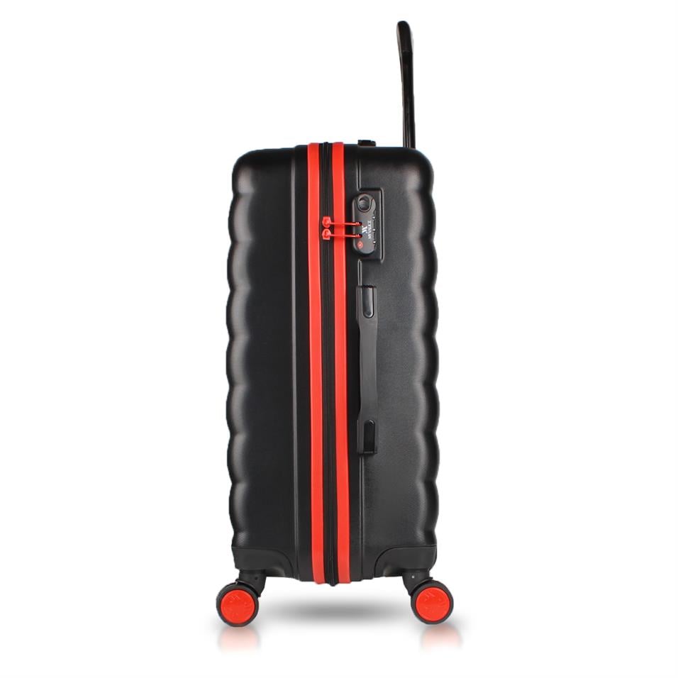 My Valice Colors Abs Kabin Orta ve Büyük Boy Siyah 3'lü Valiz Seti