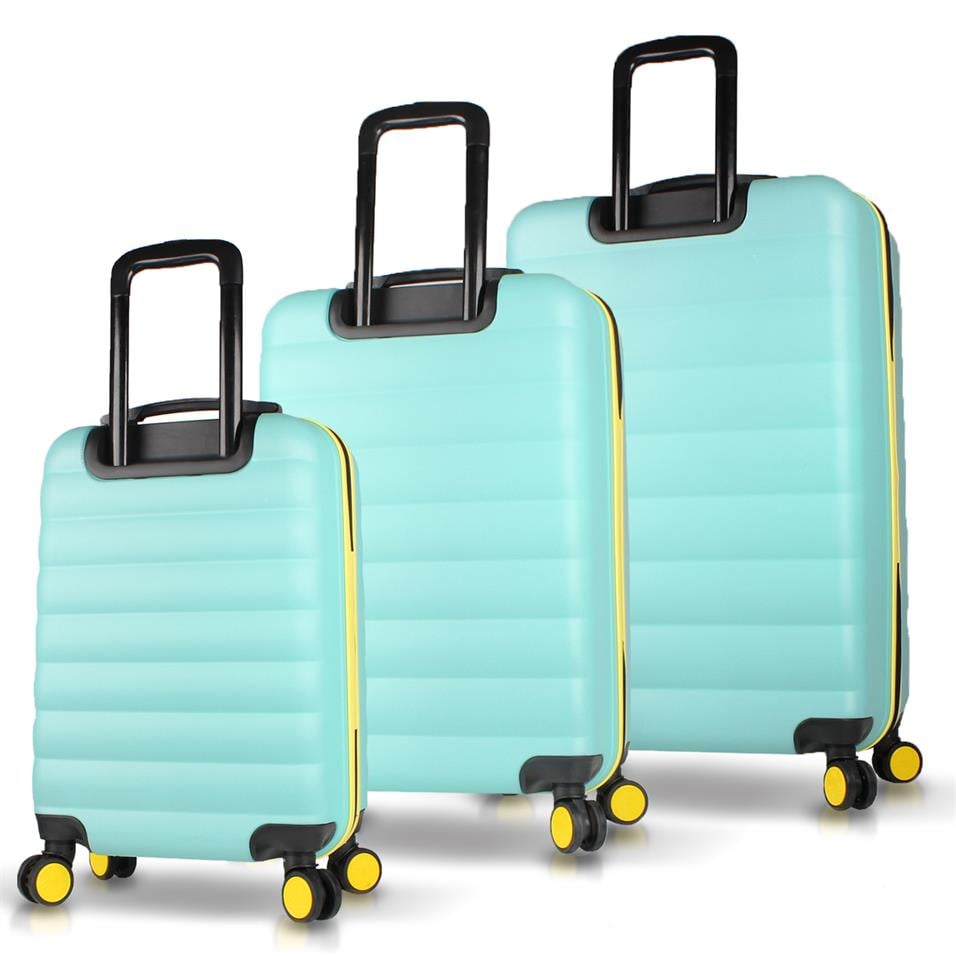 My Valice Colors Abs Kabin Orta ve Büyük Boy Mint Yeşili 3'lü Valiz Seti