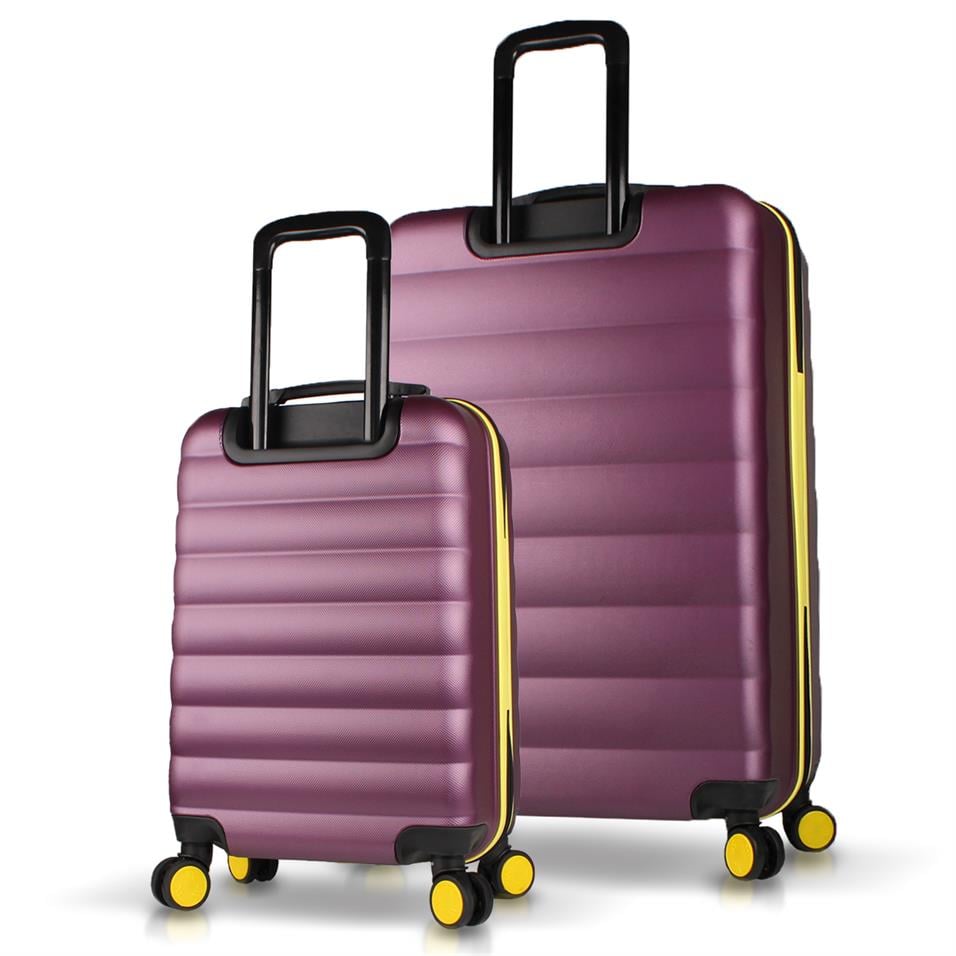 My Valice Colors Abs Kabin ve Büyük Boy Mürdüm  2'li Valiz Seti