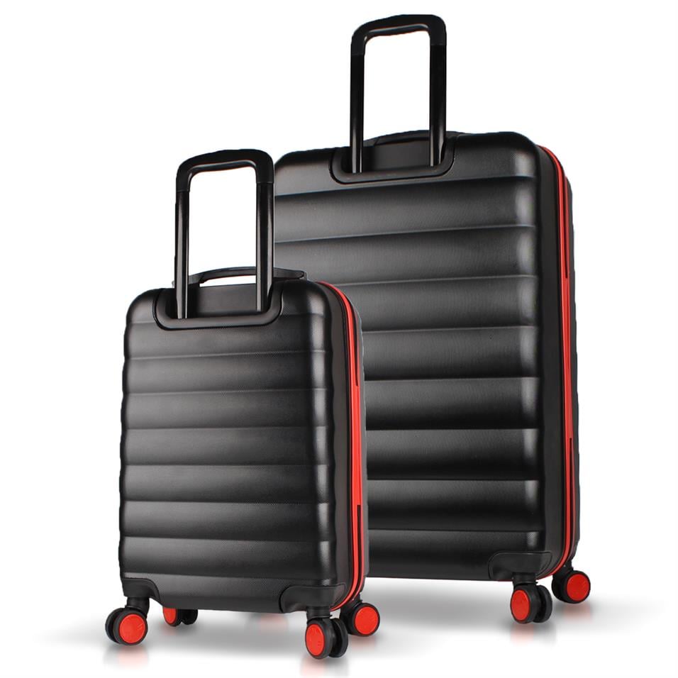 My Valice Colors Abs Kabin ve Büyük Boy Siyah  2'li Valiz Seti