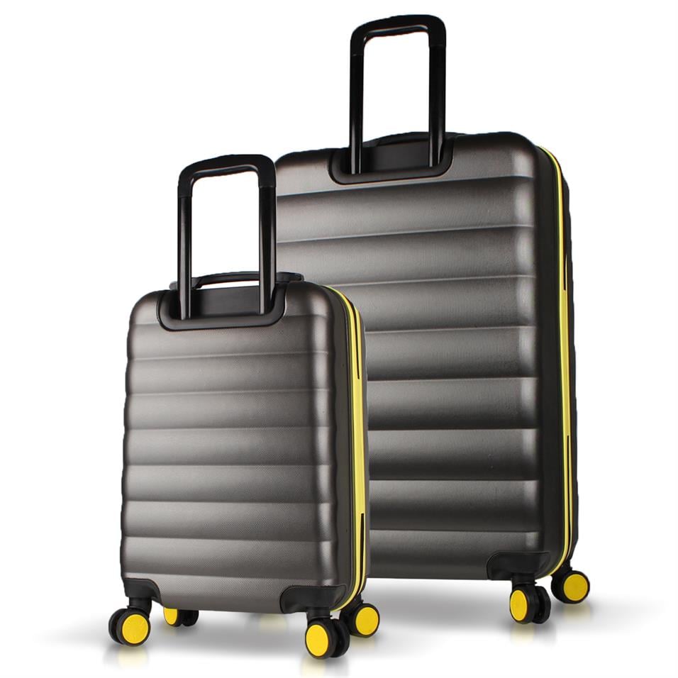My Valice Colors Abs Kabin ve Büyük Boy Boy Antrasit  2'li Valiz Seti