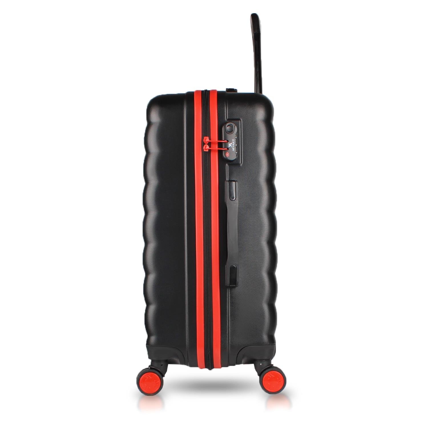 My Valice Colors Abs Makyaj Kabin ve Orta Boy Siyah 3'lü Valiz Seti