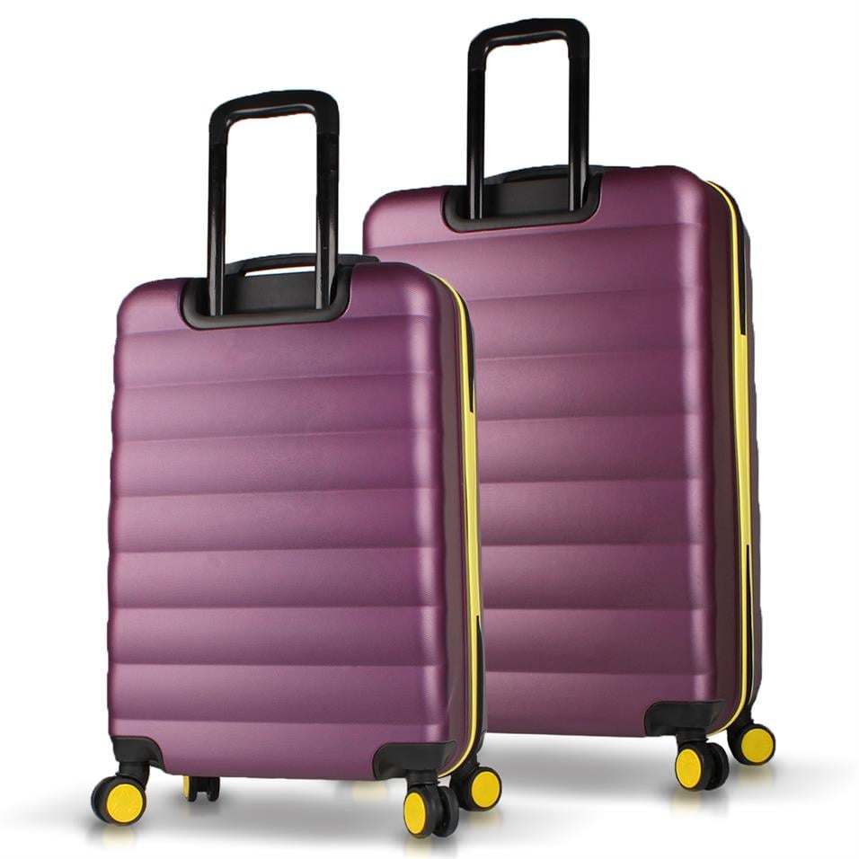 My Valice Colors Abs Orta ve Büyük Boy Mürdüm  2'li Valiz Seti