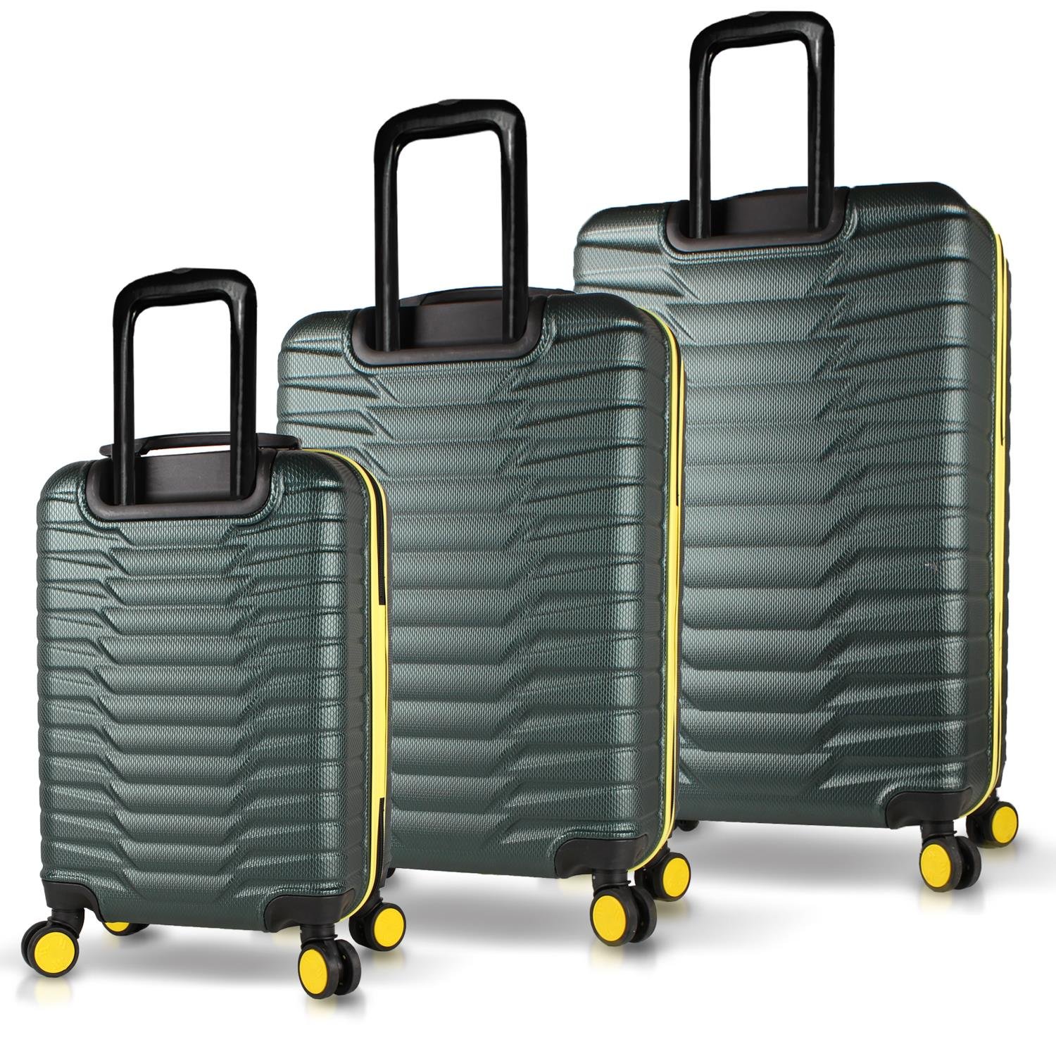 My Valice Croc Abs Cabin Medium ve Large Size Set of 3 Luggage Set Khaki