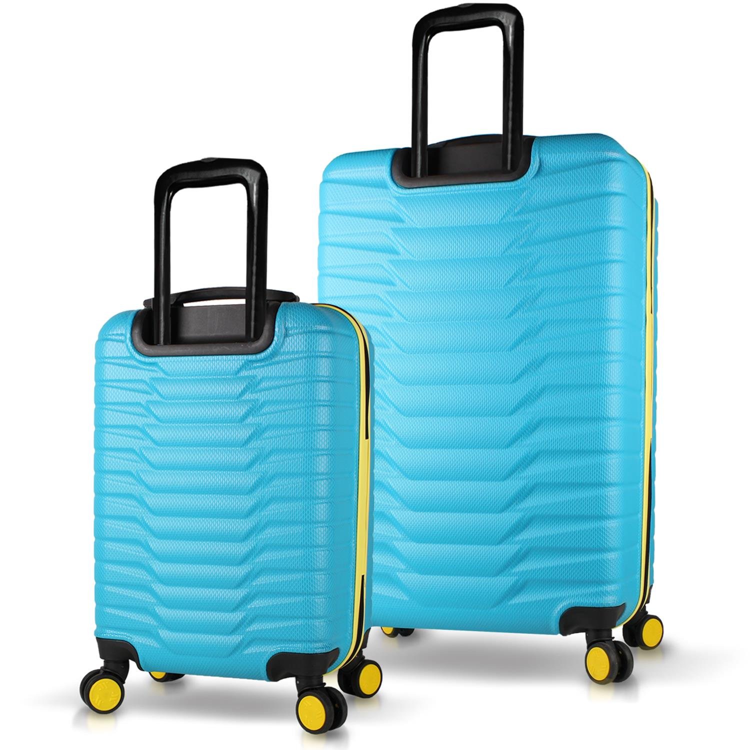 My Valice Croc Abs Cabin and Large Size Set of 2 Luggage Set Turquoise