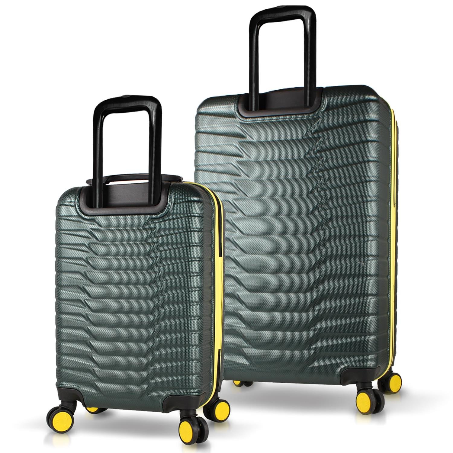 My Valice Croc Abs Cabin and Large Size Set of 2 Luggage Set Khaki