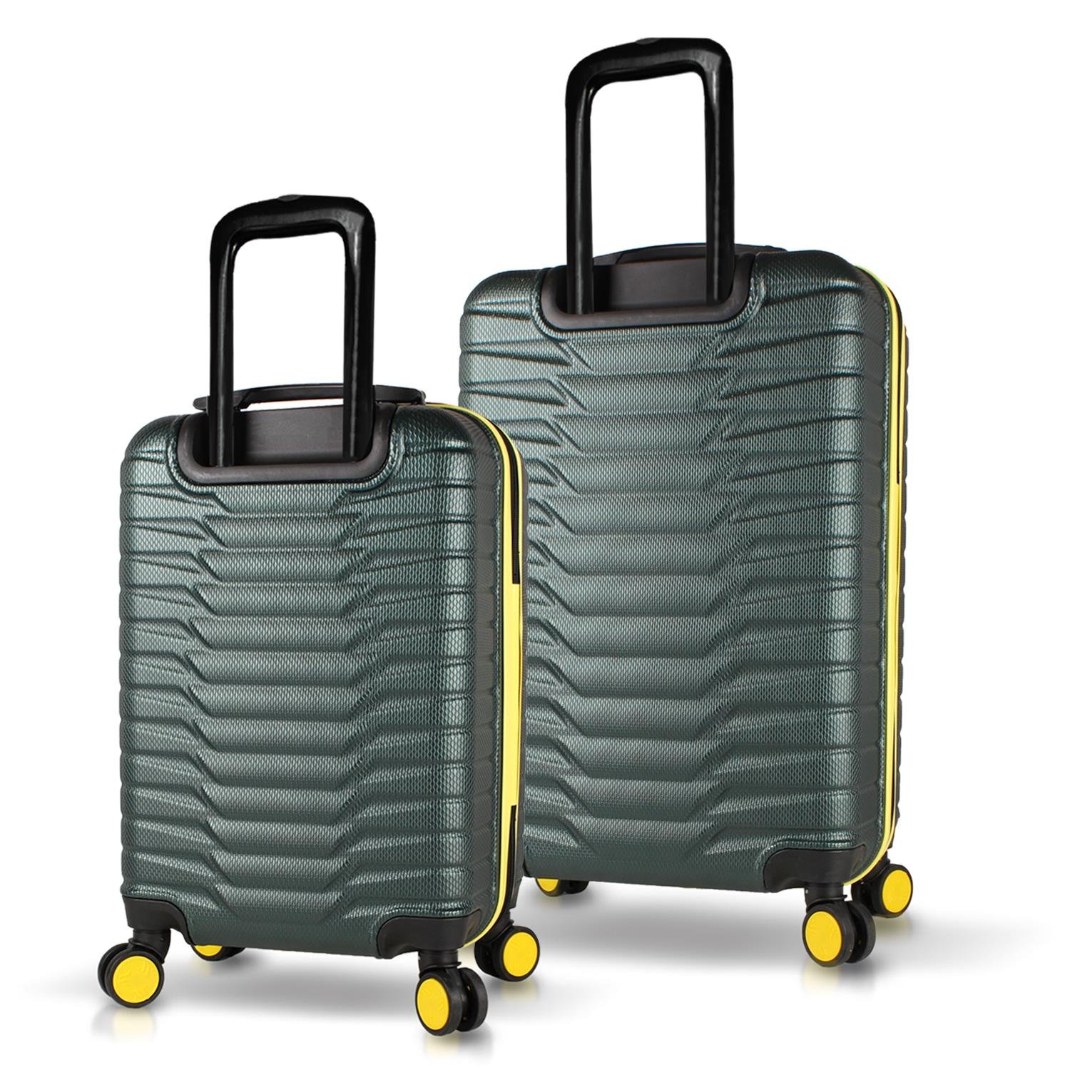 My Valice Croc Abs Cabin and Medium Size Set of 2 Luggage Set Khaki