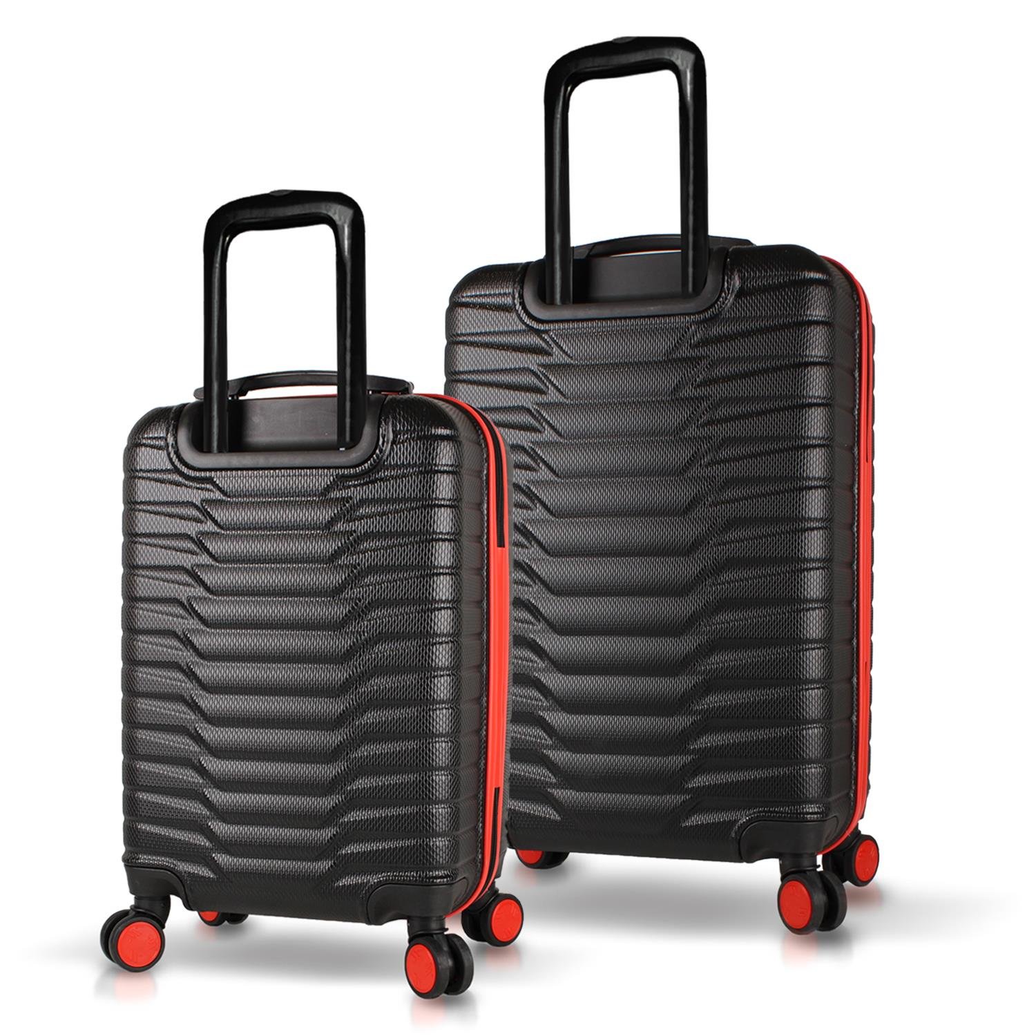 My Valice Croc Abs Cabin and Medium Size Set of 2 Luggage Set Black