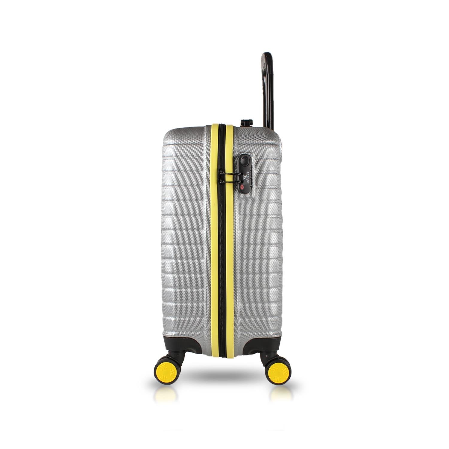 My Valice Croc Abs Makyaj ve Kabin Boy Gri  2'li Valiz Seti