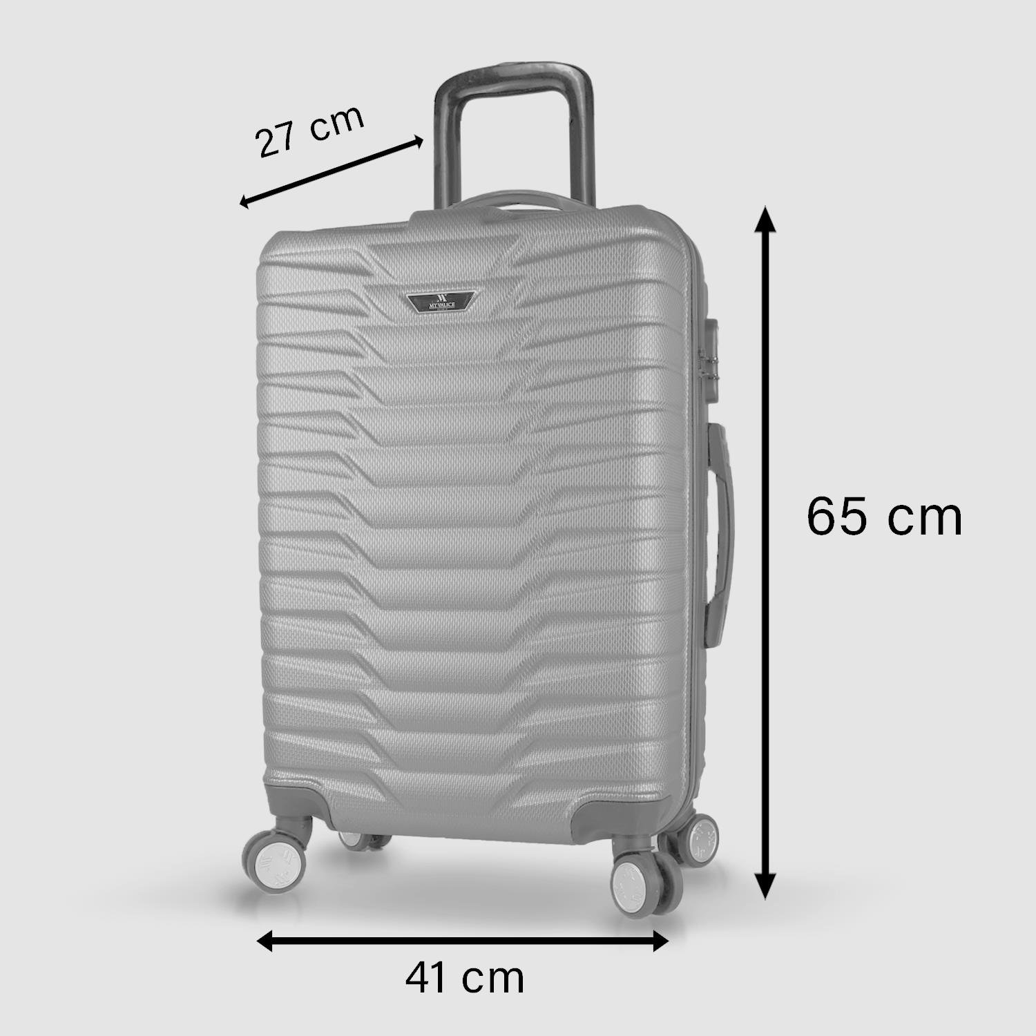 My Valice Croc Abs Medium Size Luggage Khaki 