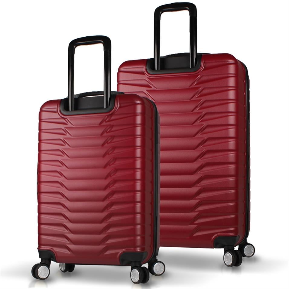 My Valice Croc Abs Orta ve Büyük Boy Bordo  2'li Valiz Seti