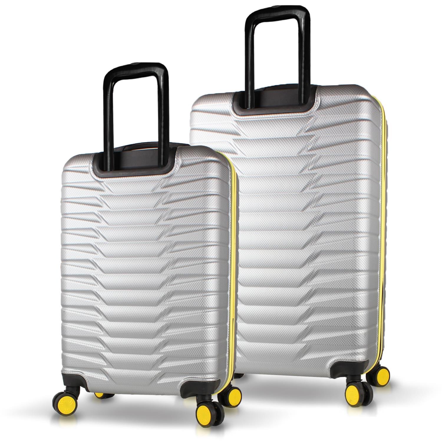 My Valice Croc Abs Medium and Large Size Set of 2 Luggage Set Grey