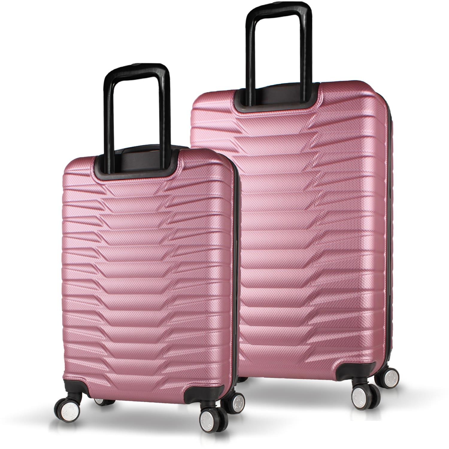 My Valice Croc Abs Medium and Large Size Set of 2 Luggage Set Rose Gold