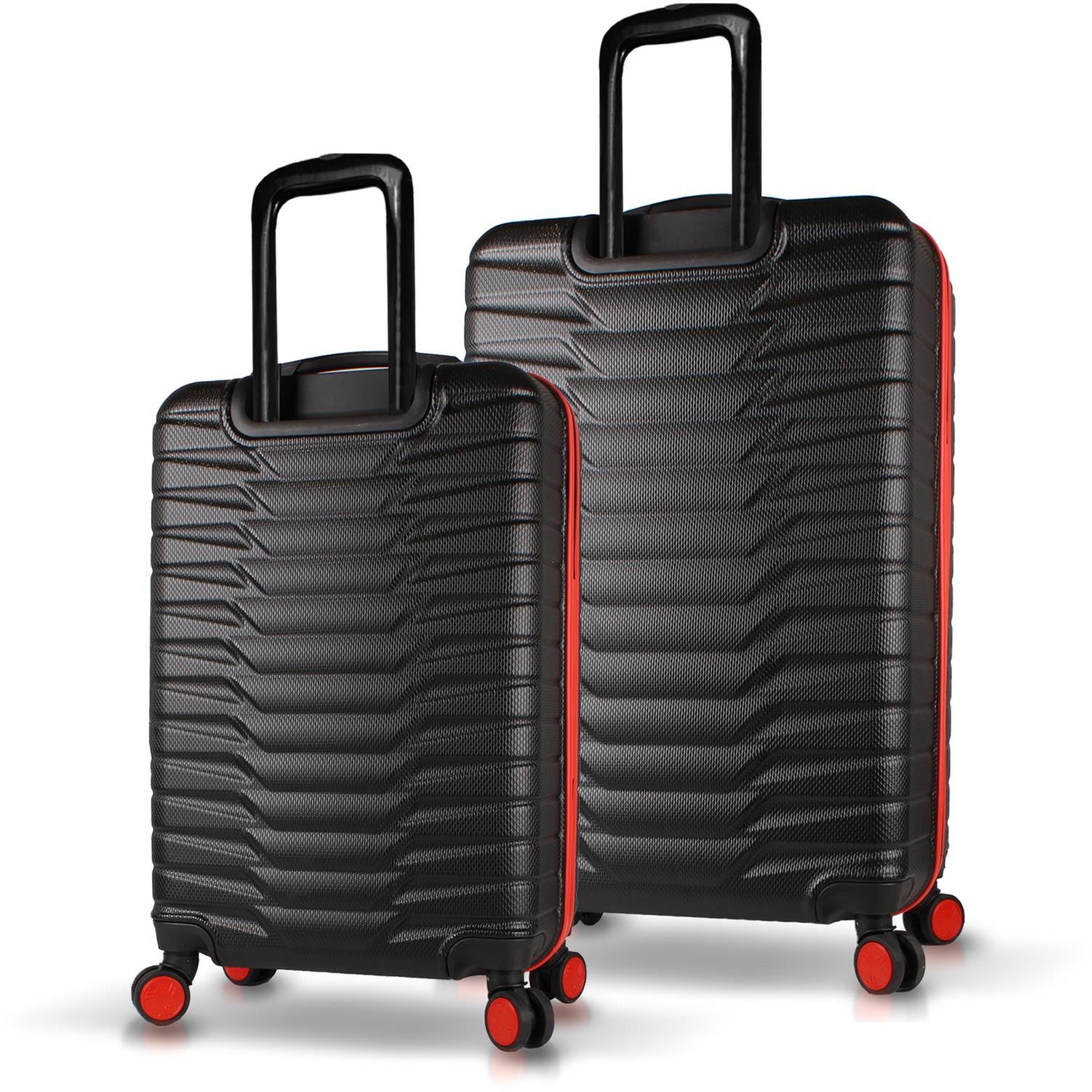 My Valice Croc Abs Medium and Large Size Set of 2 Luggage Set Black