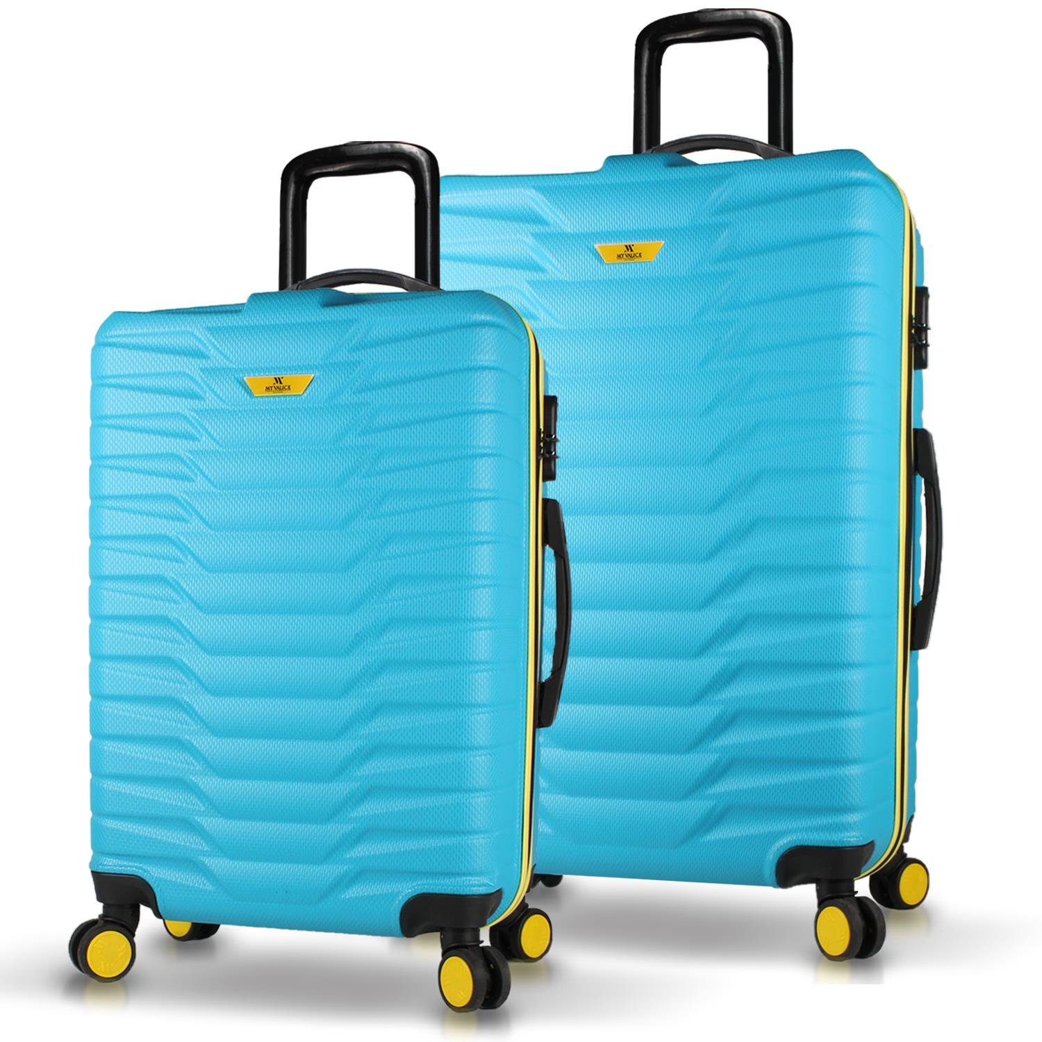 My Valice Croc Abs Medium and Large Size Set of 2 Luggage Set Turquoise