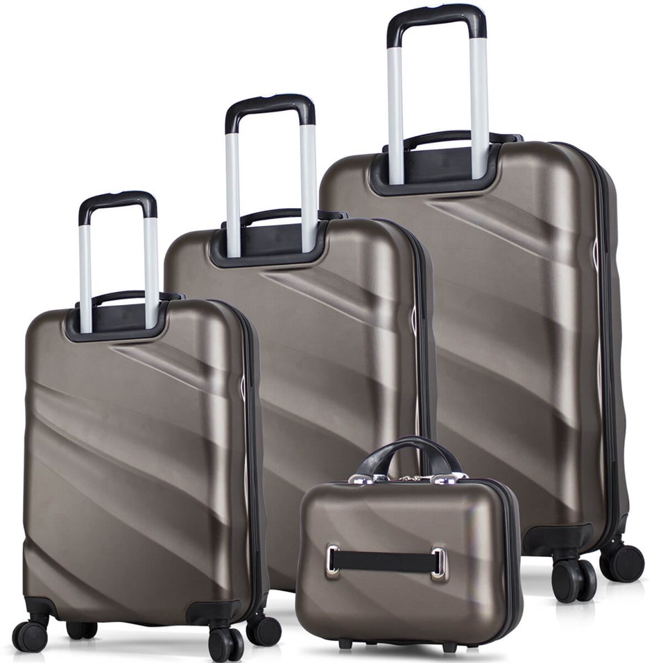 My Valice Elegance Abs 4'lü Travel Valiz Seti Vizon