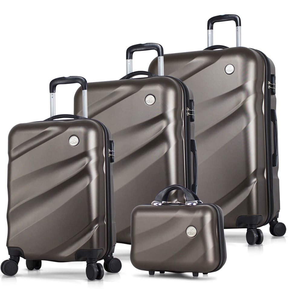 My Valice Elegance Abs 4'lü Travel Valiz Seti Vizon