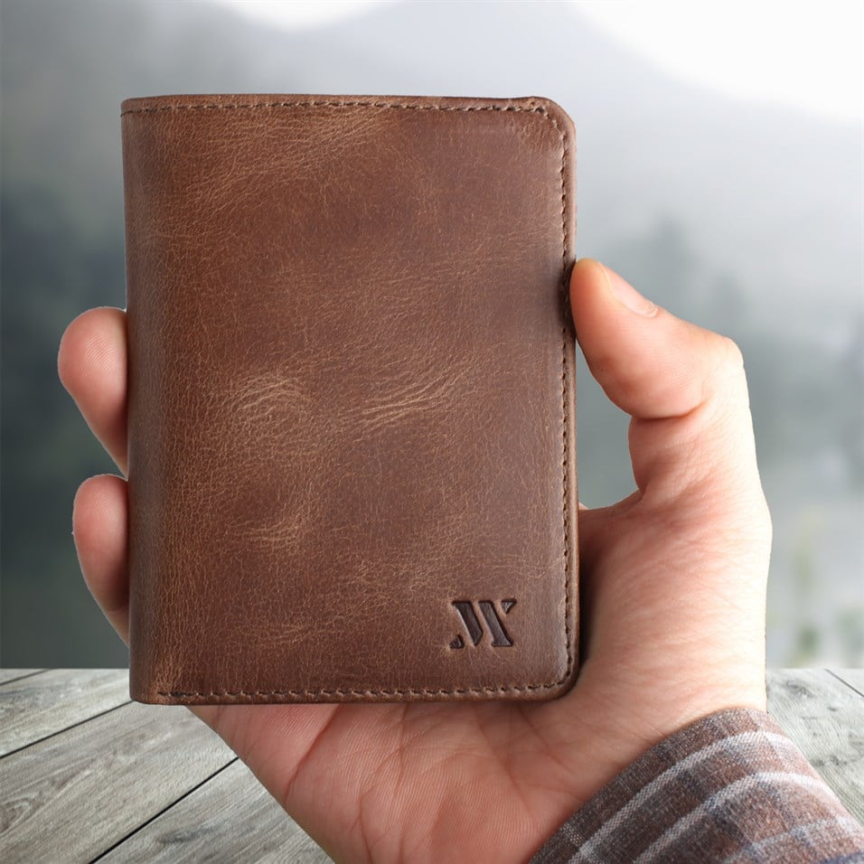 My Valice Men Genuine Leather Wallet and Cardholder 1820 Brown