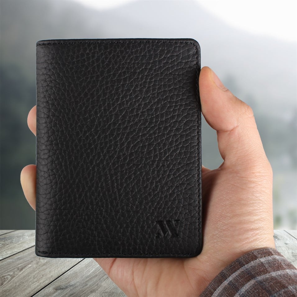 My Valice Men Genuine Leather Wallet and Cardholder 1820 Black