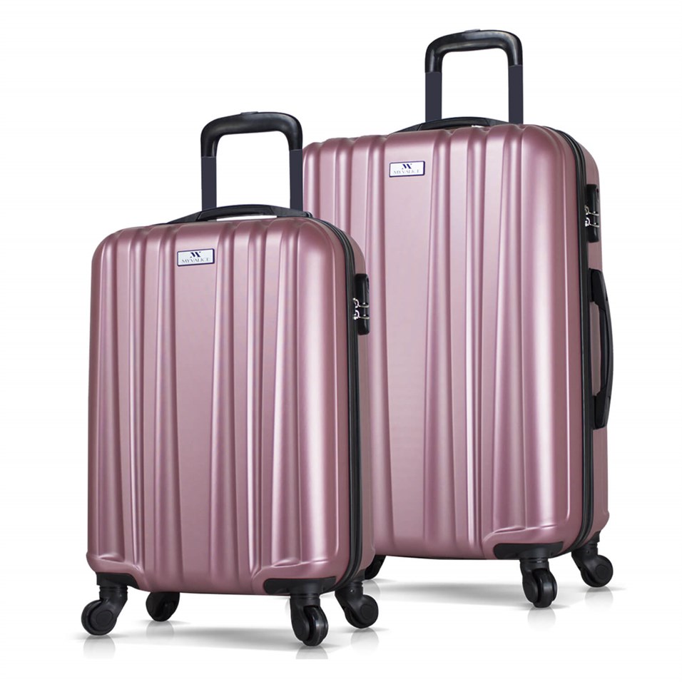 My Valice Expo Abs 2'li Valiz Seti (Kabin ve Orta) Rose Gold