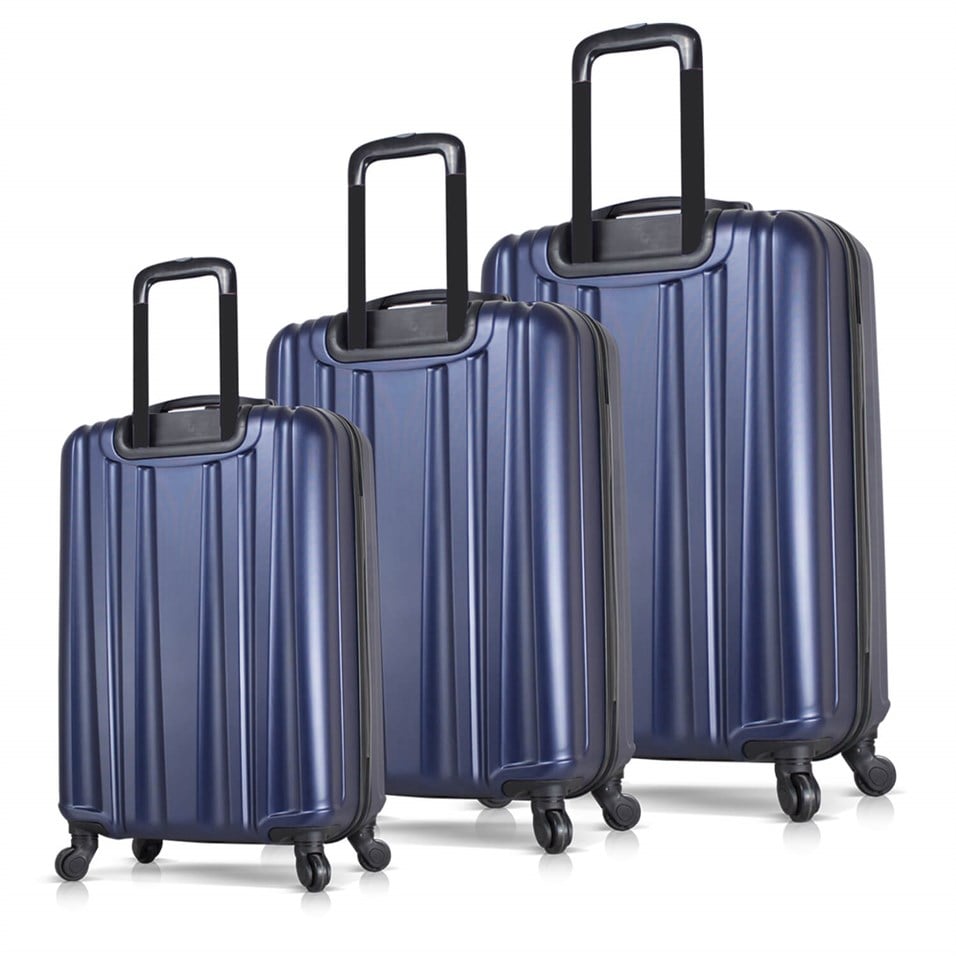 My Valice Expo Abs Suitcase Set of 3 Navy Blue