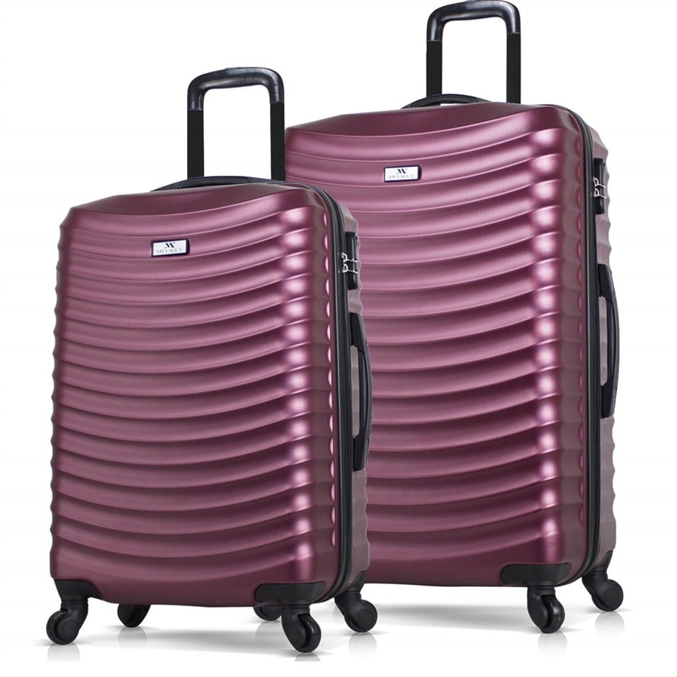 My Valice Force Abs 2'li Valiz Seti (Orta ve Büyük) Bordo