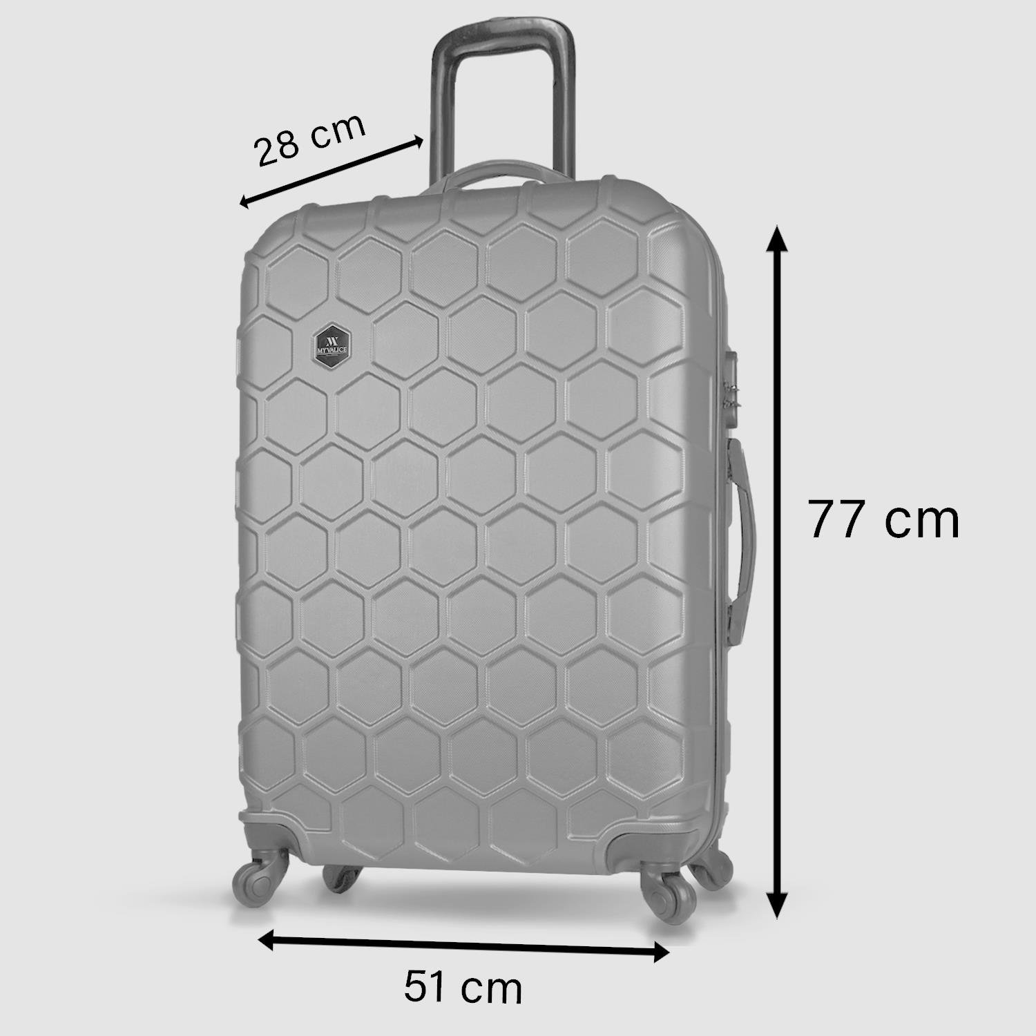 My Valice Honey Abs Large Size Luggage Rose Gold