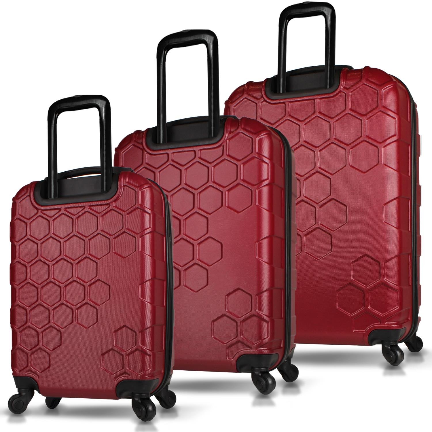 My Valice Honey Abs Cabin Medium and Large Size Set of 3 Luggage Set Khaki