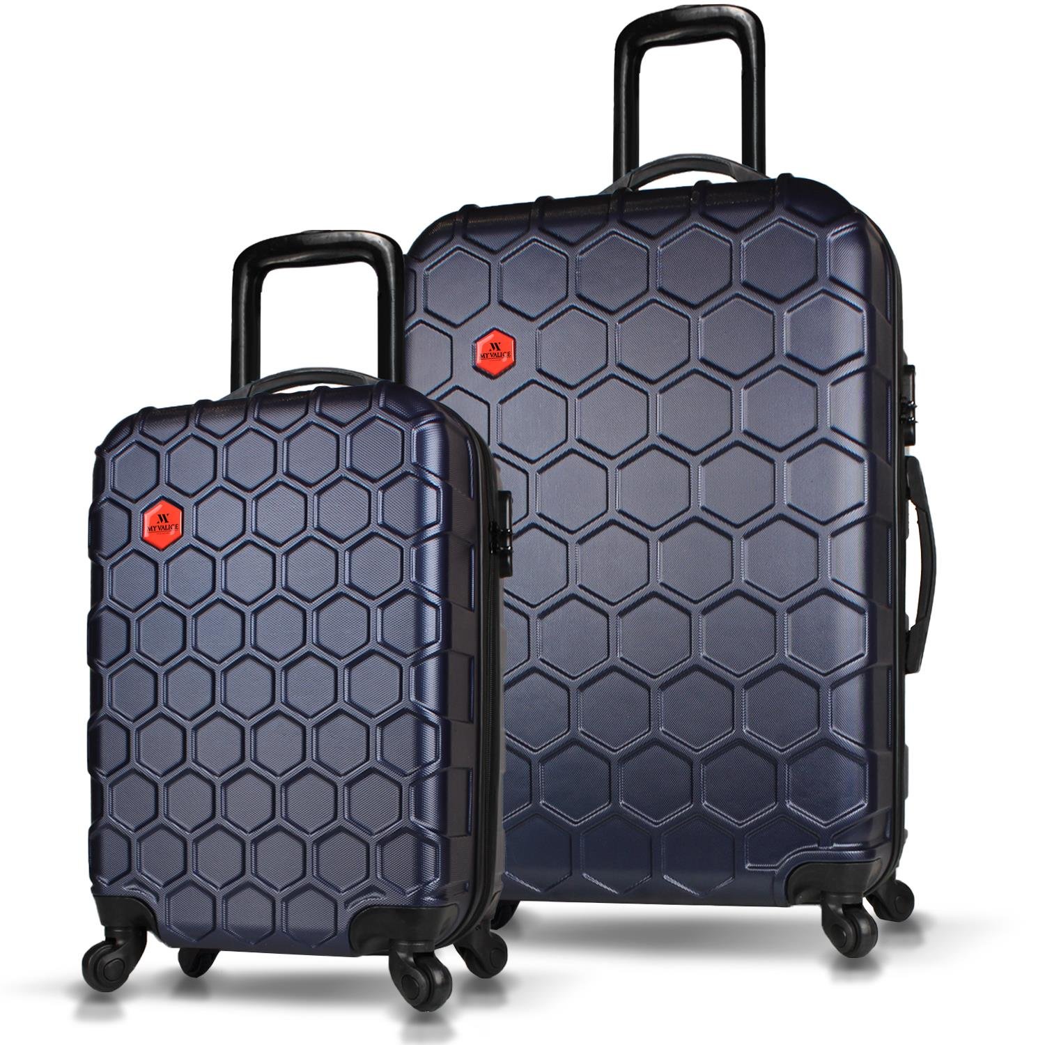 My Valice Honey Abs Kabin ve Büyük Boy Lacivert  2'li Valiz Seti