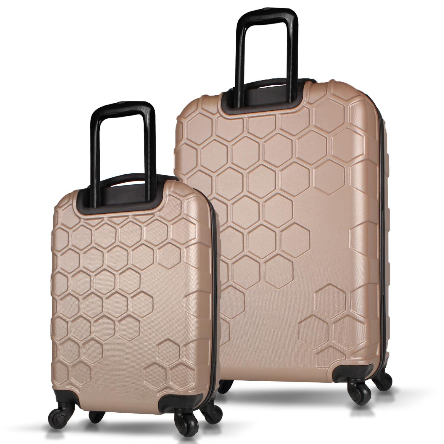 My Valice Honey Abs Cabin and Large Size Set of 2 Luggage Set Gold