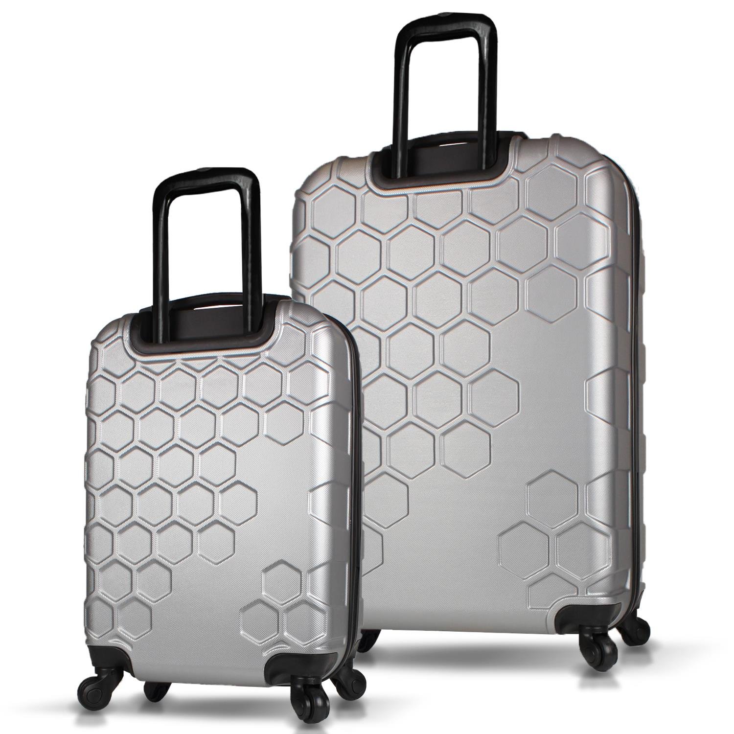 My Valice Honey Abs Cabin and Large Size Set of 2 Luggage Set Grey