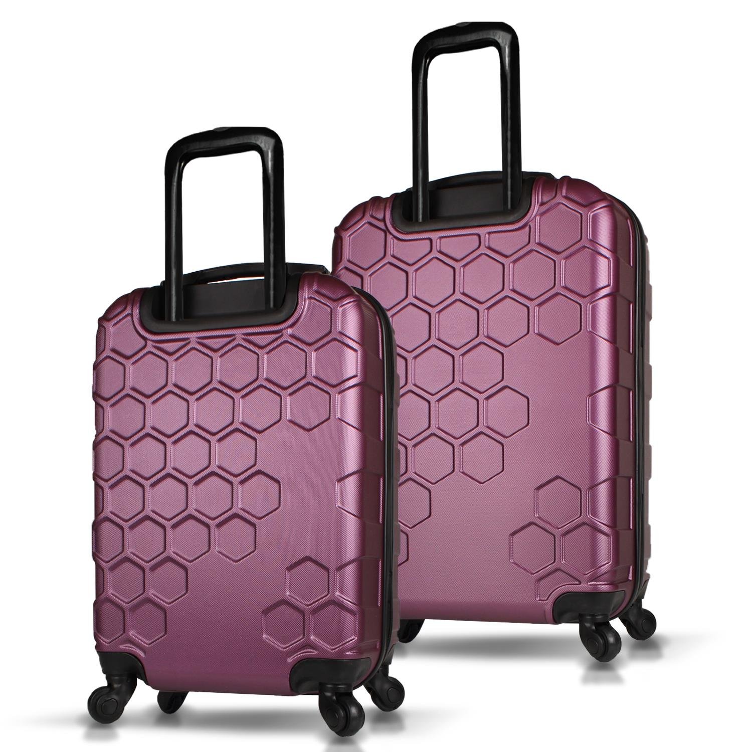 My Valice Honey Abs Cabin and Medium Size Set of  2 Luggage Set Fuchsia