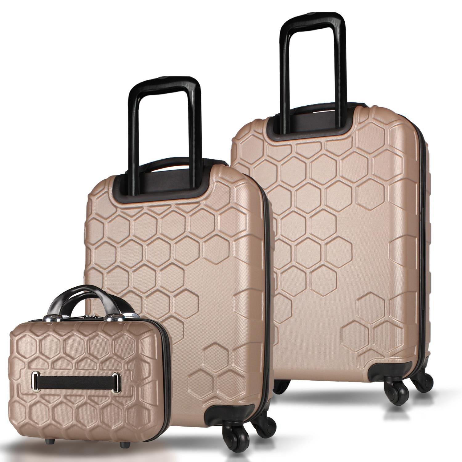 My Valice Honey Abs Makyaj Kabin ve Orta Boy Gold 3'lü Valiz Seti